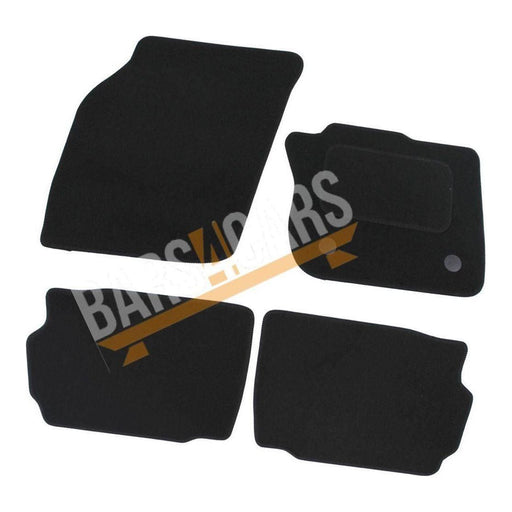 Fully Tailored Black Yellow Trim Carpet Mats fits Ford Mondeo 14 > Set of 4 With 2 Clips UKB4C  - Dynamic Drive