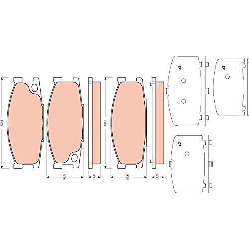 Genuine TRW Brake Pads (Front) (R90) GDB3423 TRW  - Dynamic Drive