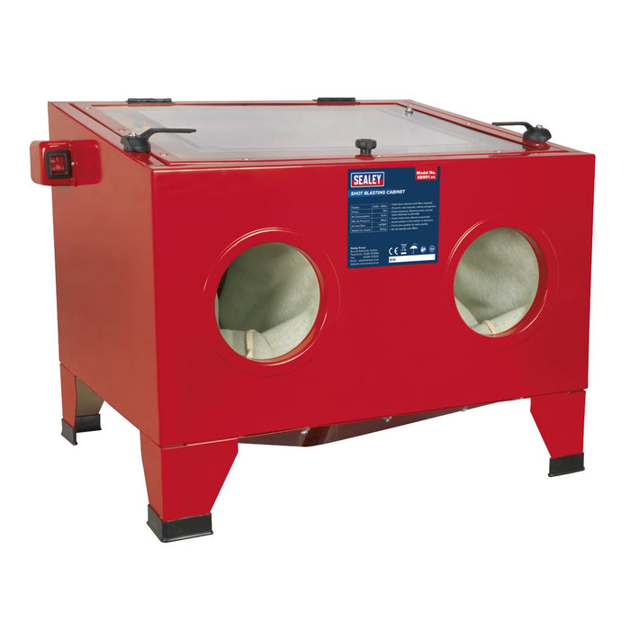 Sealey Shot Blast Cabinet with Gun 640 x 490 x 490mm SB951 Sealey  - Dynamic Drive