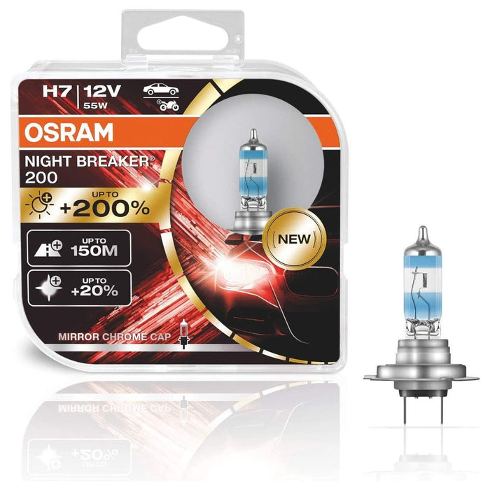 Osram Night Breaker 200 H7 Car Headlight Bulbs  +200% Upgrade Headlamp Osram  - Dynamic Drive