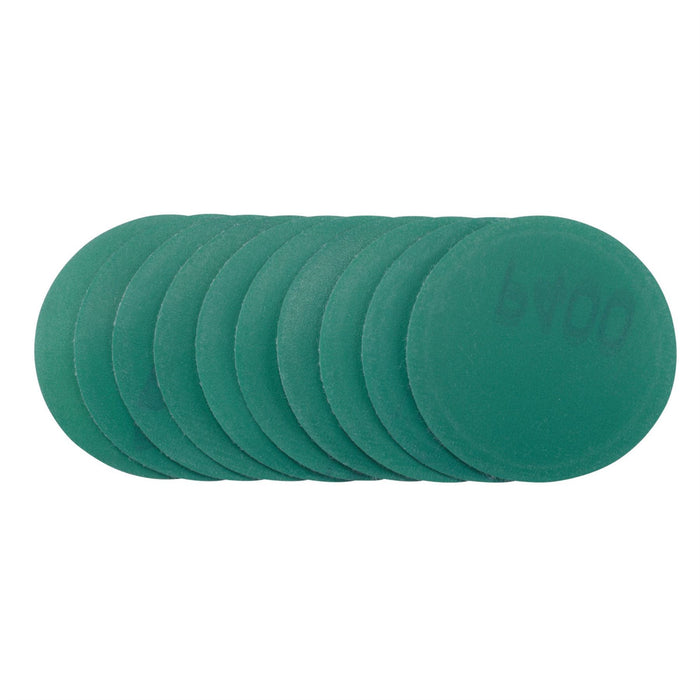 Draper Wet and Dry Sanding Discs with Hook and Loop, 50mm, 400 Grit (Pack of 10) Draper  - Dynamic Drive