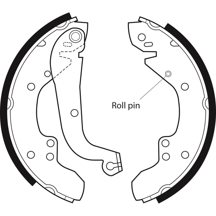 Apec Brake Shoe Rear Fits Citroen C25 Fiat Ducato Peugeot J5/Express Renault Tra