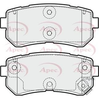 Apec Brake Pads Rear Fits Kia Picanto