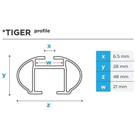 Aluminium Black Locking Roof Rack Bars for Volkswagen Golf 2014-2020 Sportsvan Menabo  - Dynamic Drive