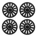 4x Black Wheel Trims Hub Caps 14" Covers fits Skoda Fabia Citigo Fabia Octavia UKB4C  - Dynamic Drive