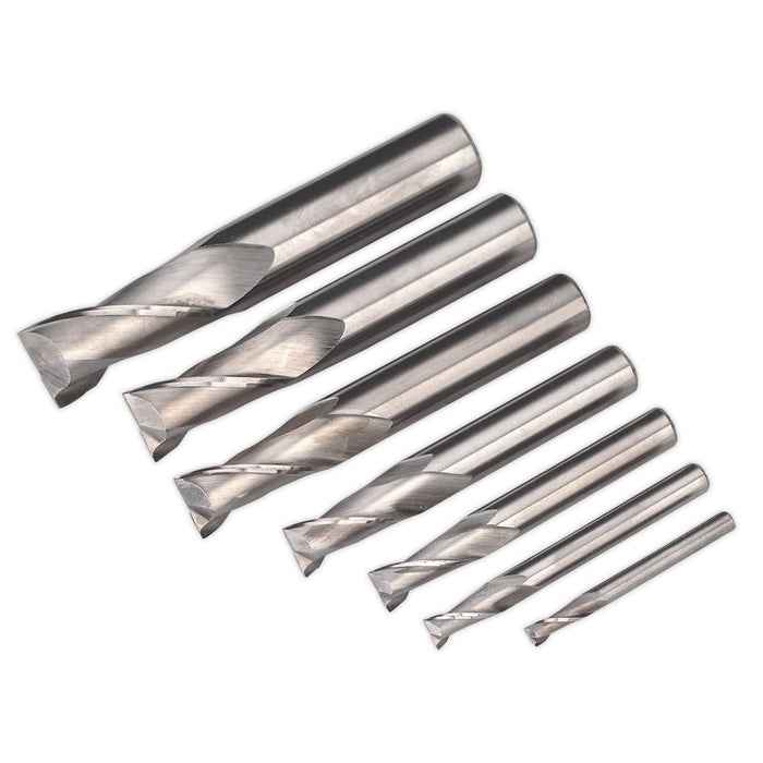 Sealey HSS End Mill Set4-16mm 2 Flute SM2502EMSET