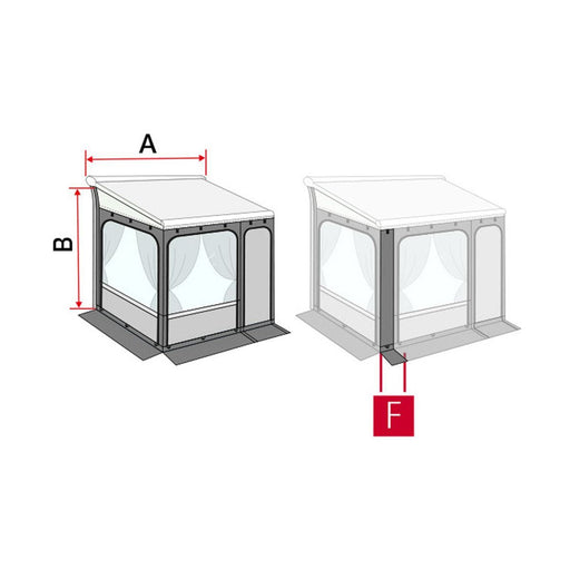 Fiamma Privacy Room 300 H3 F65/F80 High Privacy Room for F65/F80 Awnings Fiamma  - Dynamic Drive