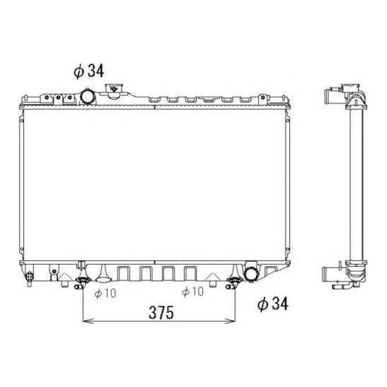 NRF Radiator 53334