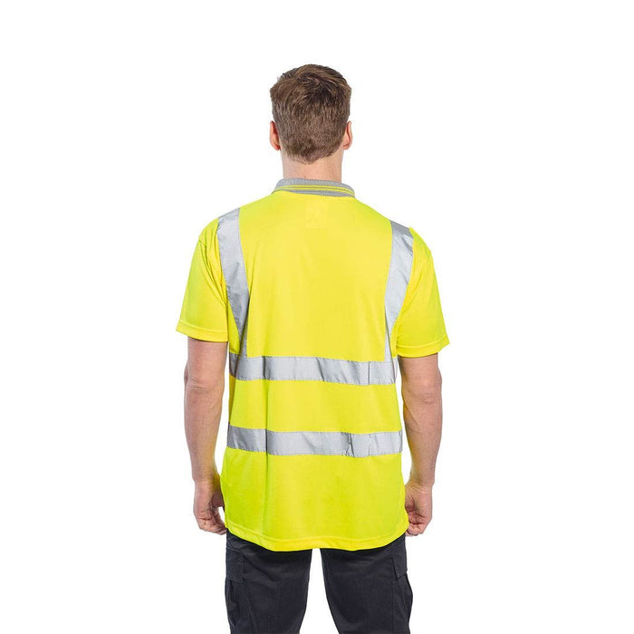 Portwest Hi-Vis Polo Shirt - Yellow - Small Portwest  - Dynamic Drive