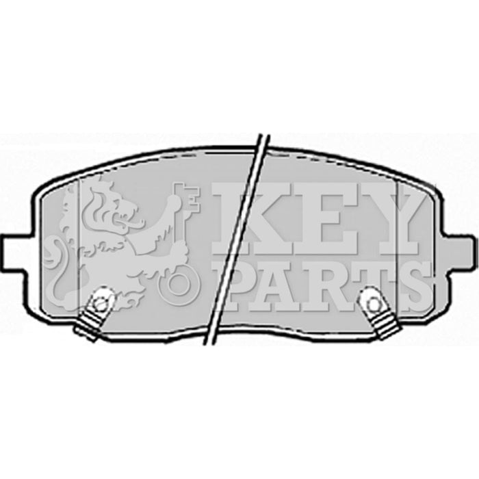 Genuine Key Parts KBP1910 Front Brake Pads-Includes Wear Indicators (Mando)