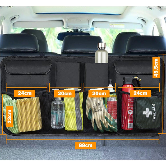 Car Boot Organiser Back Seat Hanging Pocket Large Tidy Storage Bag Accessories