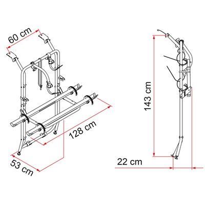 02093B72A CARRY BIKE VIVARO/TRAFIC Fiamma  - Dynamic Drive