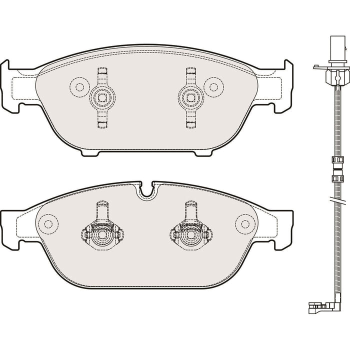 Apec Brake Pads Front Fits Audi A6 A7