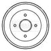 Genuine Borg & Beck Brake Drum fits Renault Kangoo 1.4i 1.9 1099 BBR7168 Borg & Beck  - Dynamic Drive