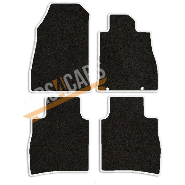 Tailored White Trim Carpet Mats Fits Nissan Pulsar 14-18 + Clips 14 15 16 17 18 UKB4C  - Dynamic Drive