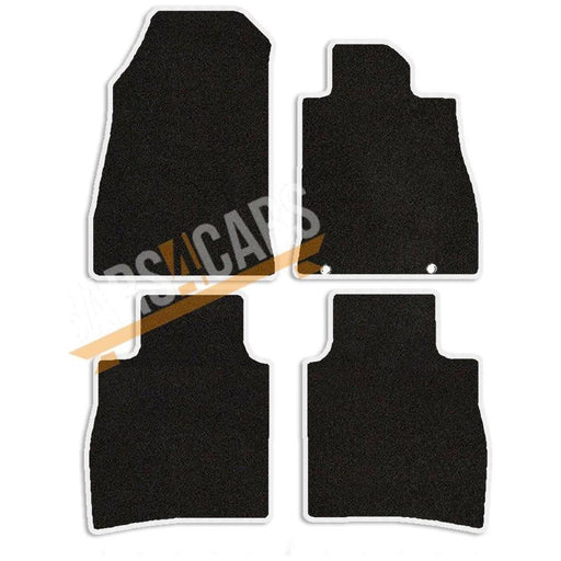 Tailored White Trim Carpet Mats Nissan Pulsar 14-18 + Clips 14 15 16 17 18 UKB4C  - Dynamic Drive