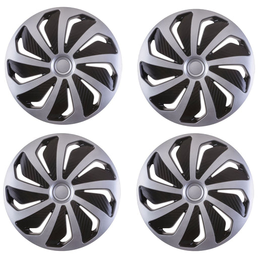 4x Wheel Trims Hub Caps 15" Covers fits Toyota Avensis Aygo Yaris Alloy Look UKB4C  - Dynamic Drive