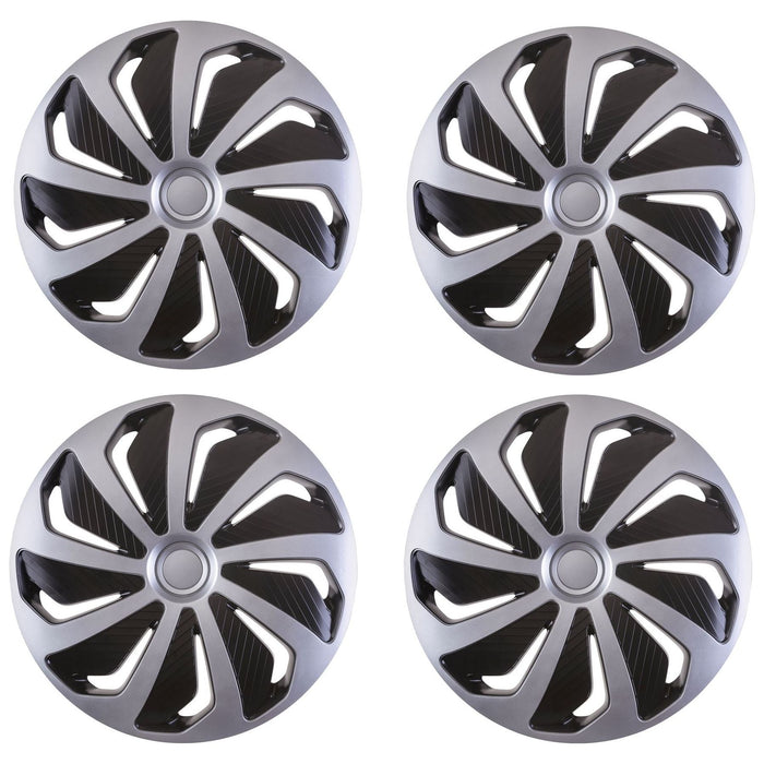 4x Wheel Trims Hub Caps 15" Covers fits Toyota Avensis Aygo Yaris Alloy Look UKB4C  - Dynamic Drive