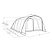 Outwell Moonhill 6 Berth Air Tent Four Room Tunnel Inflatable Tent Outwell  - Dynamic Drive