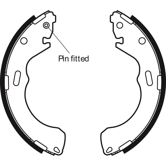 Apec Brake Shoe Rear Fits Ford Maverick Mazda Premacy Tribute