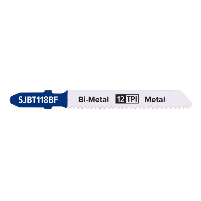 Sealey Jigsaw Blade Metal 75mm 12tpi Pack of 5 SJBT118BF