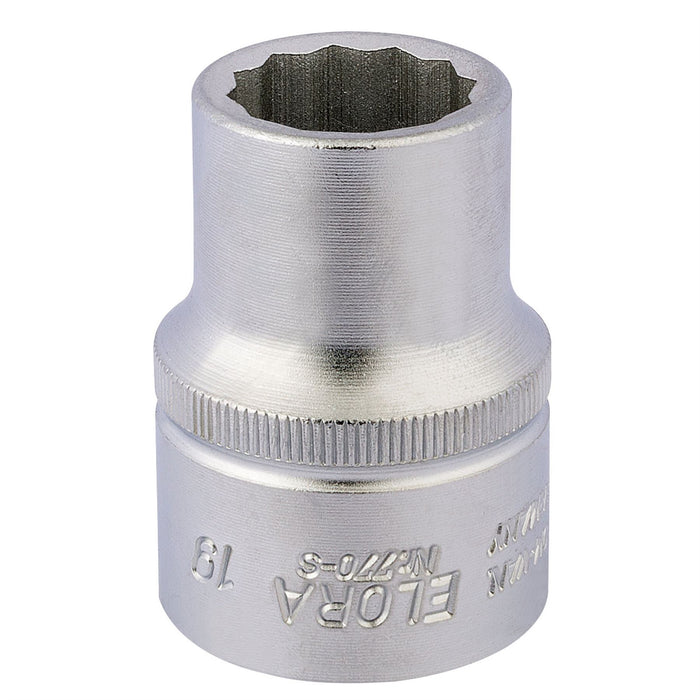 Draper Elora Bi-Hexagon Socket, 3/4" Sq. Dr., 19mm 00682