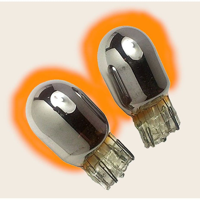 2x Chrome Indicator Bulbs Side 501 Flash Amber for BMW 3 Compact (E46) 2001>2005 UKB4C  - Dynamic Drive