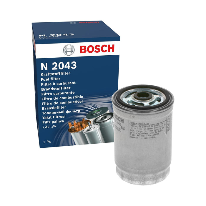 Genuine Bosch Car Fuel Filter N2043 fits Saab 9-3 TiD - 1.9 - 04-15 F026402043