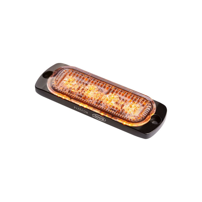 Ring Slimline Amber 4 LED Strobe - RCV2214