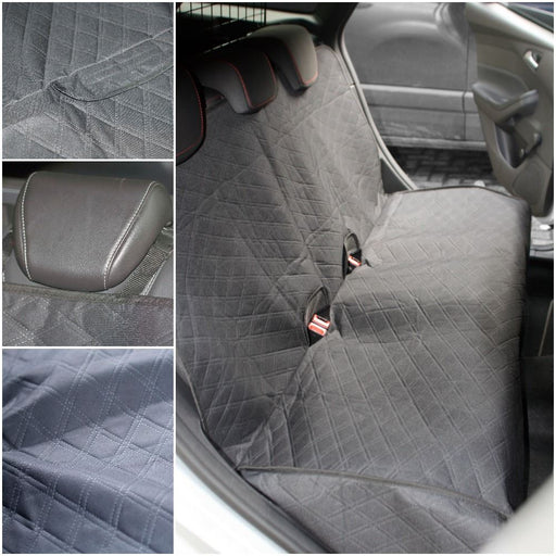 Padded Quilted Rear Car Seat Cover Dog Protector fits Audi A4 UKB4C  - Dynamic Drive