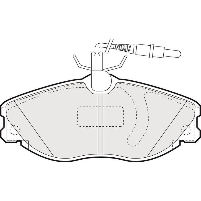 Apec Brake Pads Front Fits Peugeot 306 607