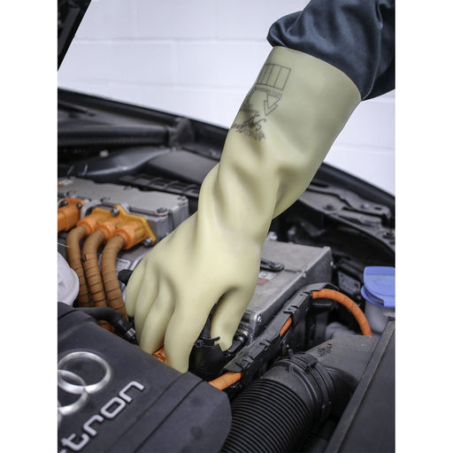 Sealey Electrician's Safety Gloves 1kV Pair HVG1000VL Sealey  - Dynamic Drive