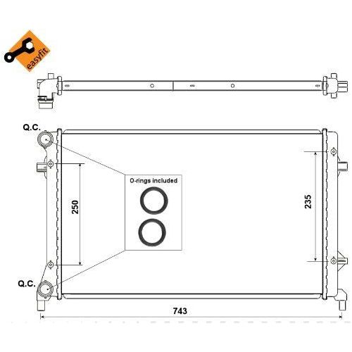 NRF Radiator 53405 NRF  - Dynamic Drive