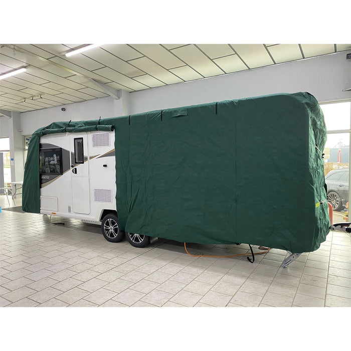 Caravan cover max (Xlarge , 570 - 630 cm) green 4345G8 Quest  - Dynamic Drive