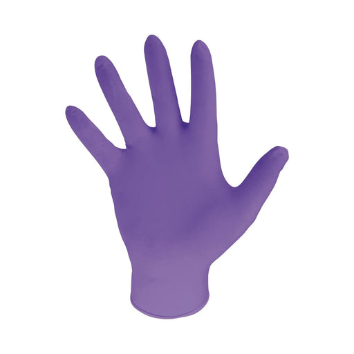 5x Bodyguards Powder Free Violet Nitrile Disposable Gloves Medium Box of 100 Purple Bodyguard  - Dynamic Drive