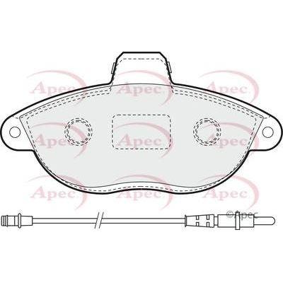 Apec Brake Pads Front Fits Citroen Dispatch Fiat Scudo Peugeot E7 Exper