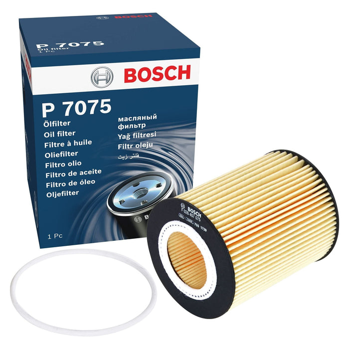 Genuine Bosch Car Oil Filter P7075 fits Land Rover Freelander - 3.2 - 06-14 F026