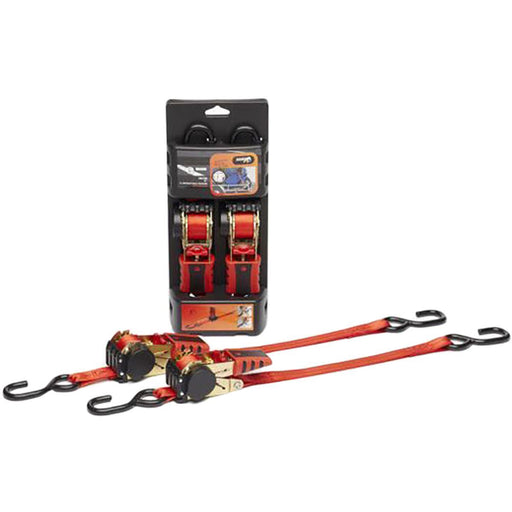 Ratchet Tie Down 1.83m Red Pair Nova  - Dynamic Drive