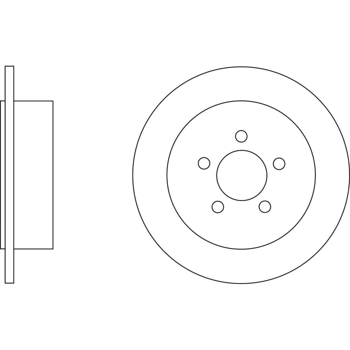 Apec Brake Disc Rear Fits Dodge Nitro Jeep Cherokee