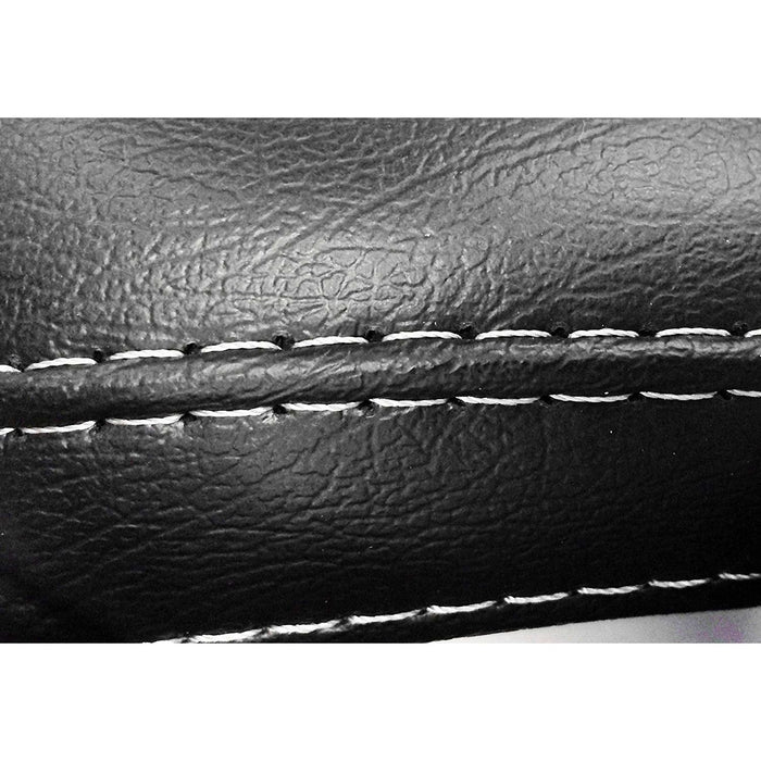 Black Steering Wheel Cover Soft Grip Leather Look for C3 Pluriel 03-10 UKB4C  - Dynamic Drive