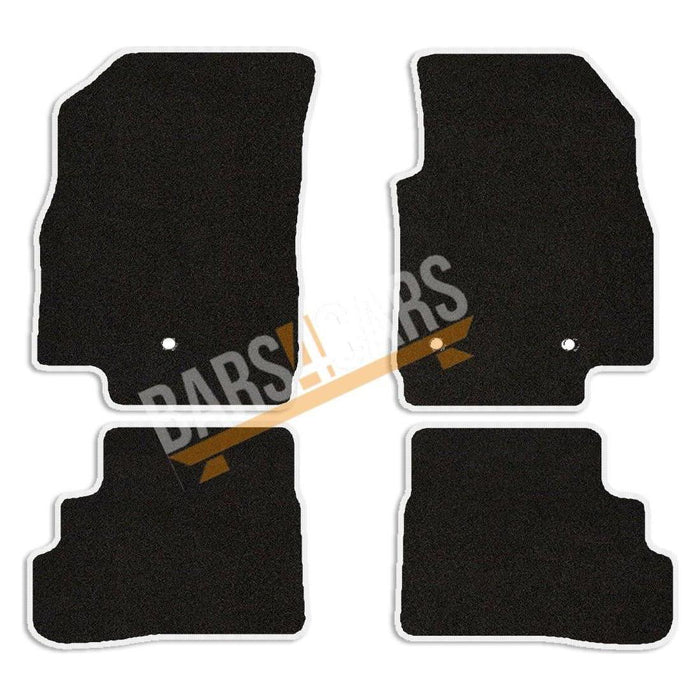 Tailored White Trim Carpet Mats for Vauxhall Viva 15-18 + Clips 15 16 17 18 UKB4C  - Dynamic Drive