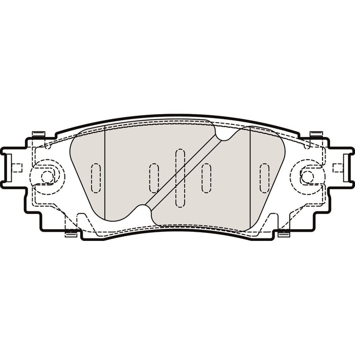 Apec Brake Pads Rear Fits Lexus Ux250 Toyota C-Hr