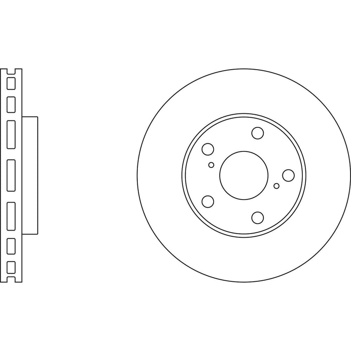 Apec Brake Disc Front Fits Toyota Alphard Avensis Camry Estima Previa Pronard Wi