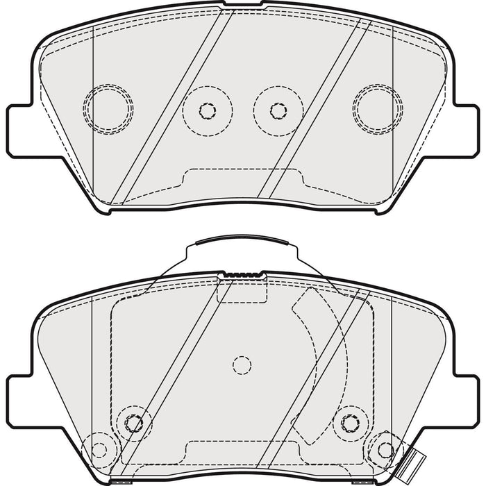 Genuine APEC Front Brake Discs & Pads Set Vented for Kia Ceed