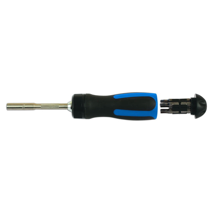 Laser Ratchet Screwdriver & 10 Bits 6197 Laser Tools  - Dynamic Drive