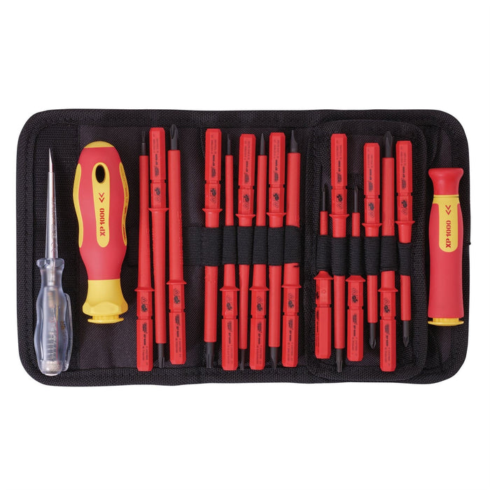 Draper XP1000 VDE Interchangeable Blade Screwdriver Set (18 Piece) 05776