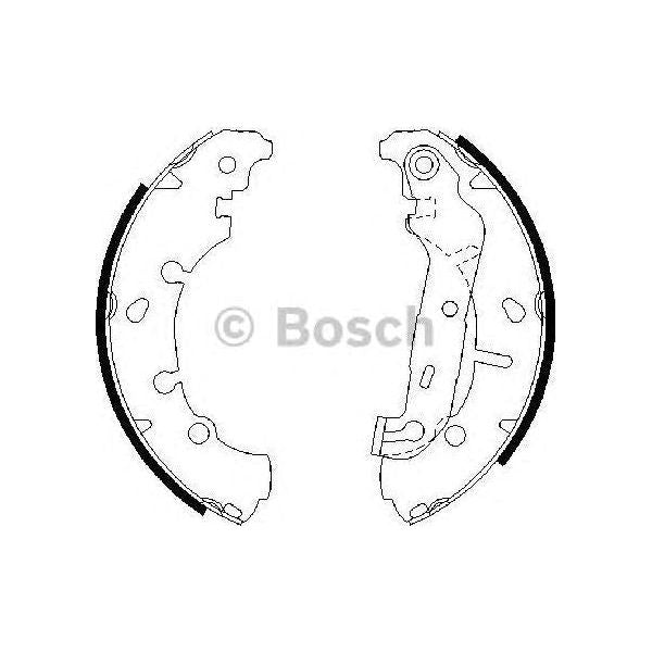 Genuine Bosch Brake Shoe Bs839 fits Ford Fiesta - 1.4 - 01-08 0986487599