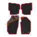 Tailored Red Trim Carpet Mats for Seat Ibiza 06-08 + Clips 2006 2007 2008 UKB4C  - Dynamic Drive