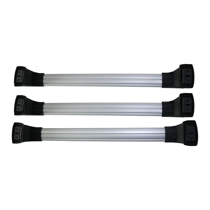 Aluminium Roof Bars Rack Silver fits Volkswagen T5 & T6 Transporter 2003- Omtec  - Dynamic Drive