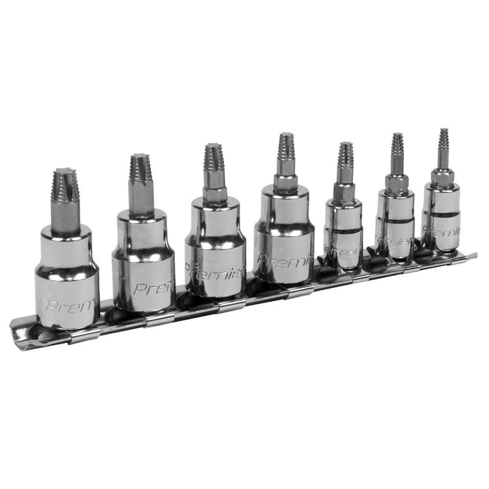 Sealey TRX-Star* Socket Bit Set Lock-Onï 7pc 1/4" & 3/8"Sq Drive AK62262